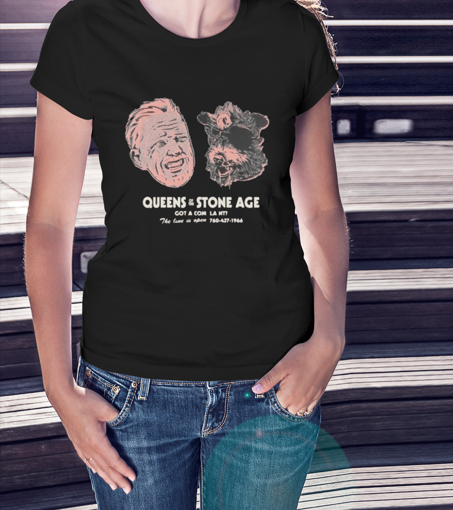 Queens Of The Stone Age Got A Compl La Nv The Line Is Open 760 437 1966 T-Shirt