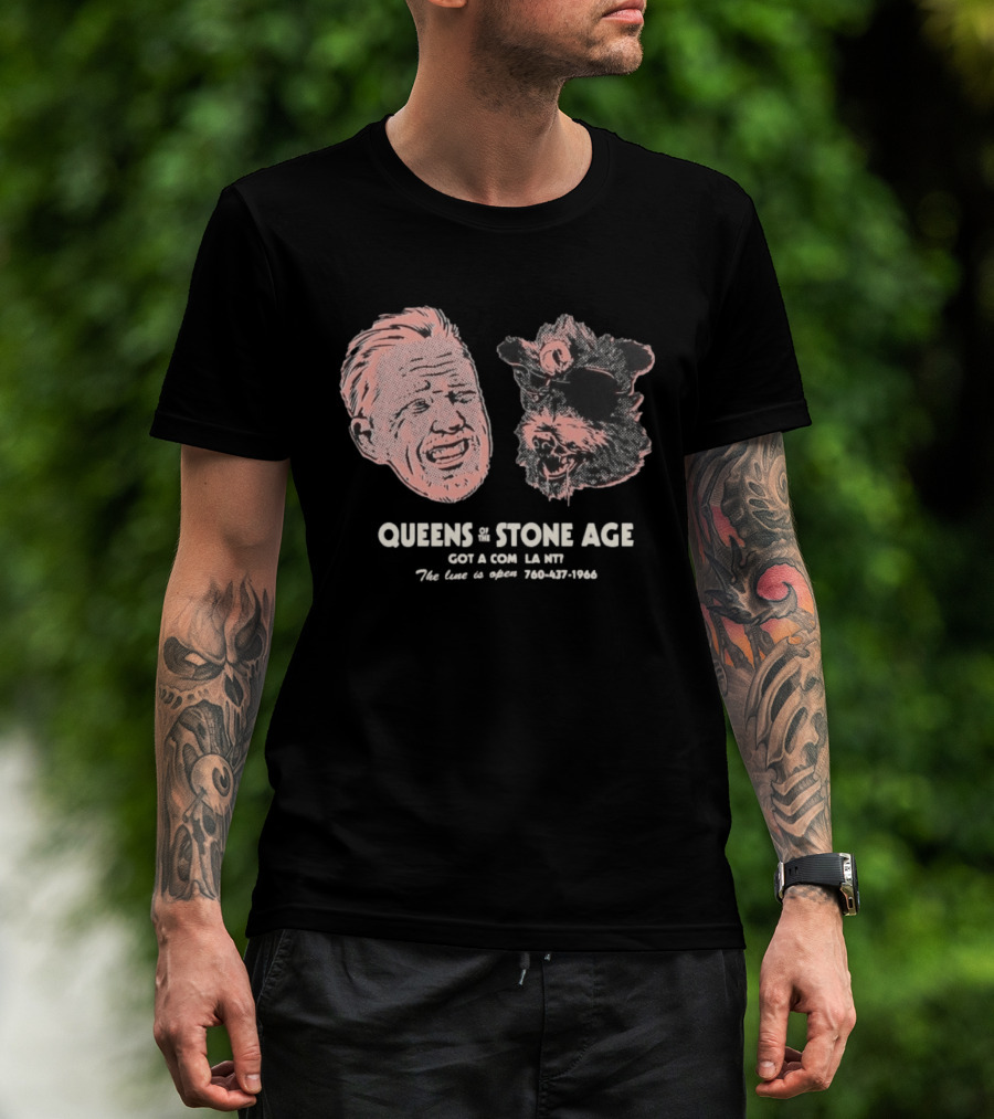 Queens Of The Stone Age Got A Compl La Nv The Line Is Open 760 437 1966 T-Shirt