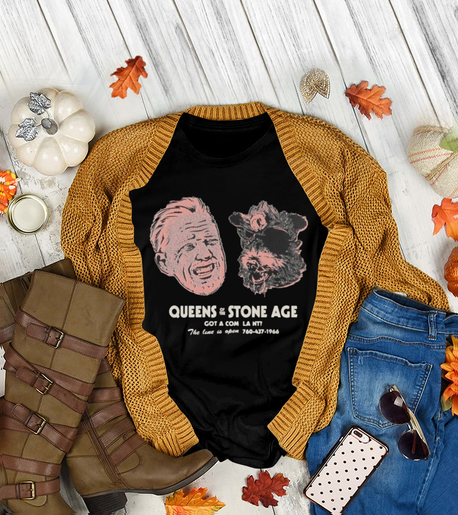 Queens Of The Stone Age Got A Compl La Nv The Line Is Open 760 437 1966 T-Shirt