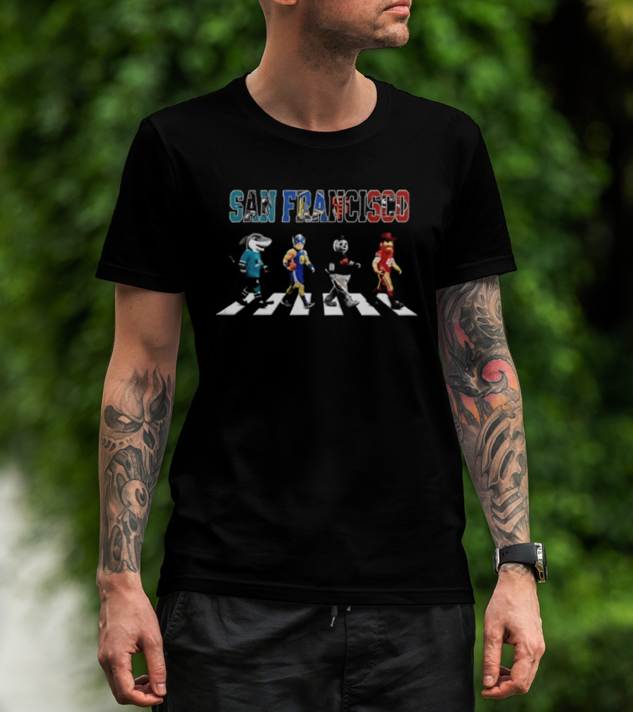 San Francisco Football Baseball Hockey Abbey Road Sports T-Shirt