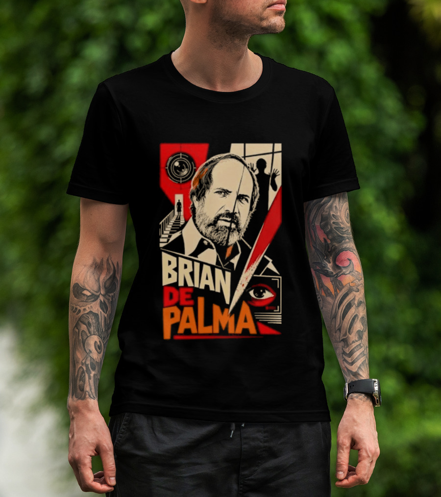 Brian De Palma Cinematic Visionary Red Eye Montages T-Shirt