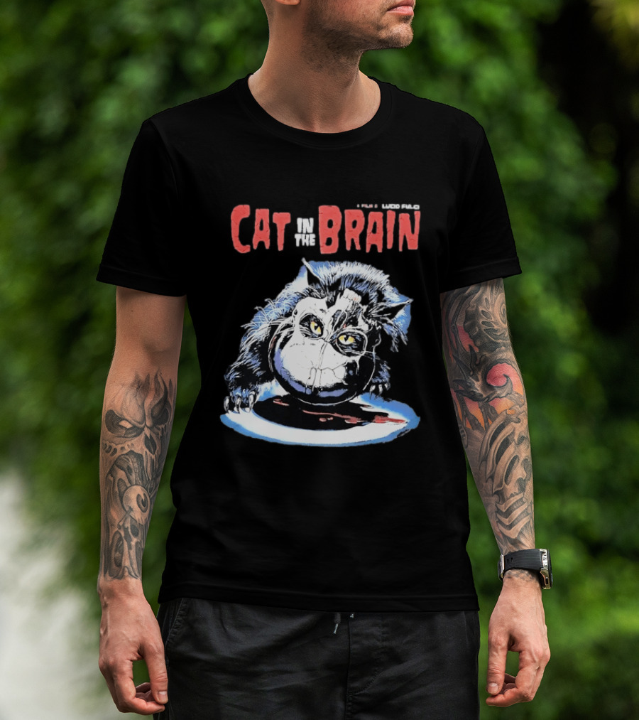 Lucio Fulci Cat In The Brain Horror Movie Graphic Novelty T-Shirt