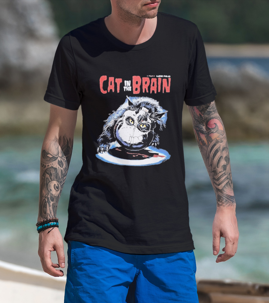 Lucio Fulci Cat In The Brain Horror Movie Graphic Novelty T-Shirt