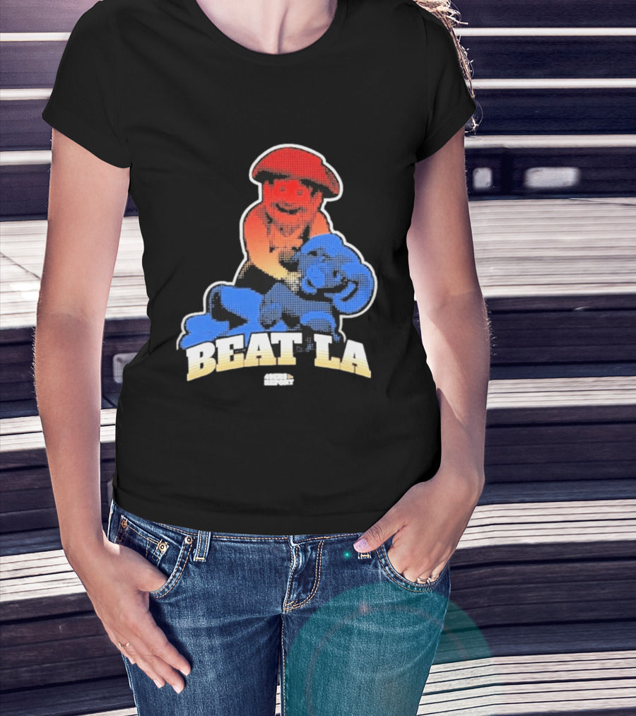 San Francisco 49ers Beat LA Rams Retro Style Football Rivalry T-Shirt