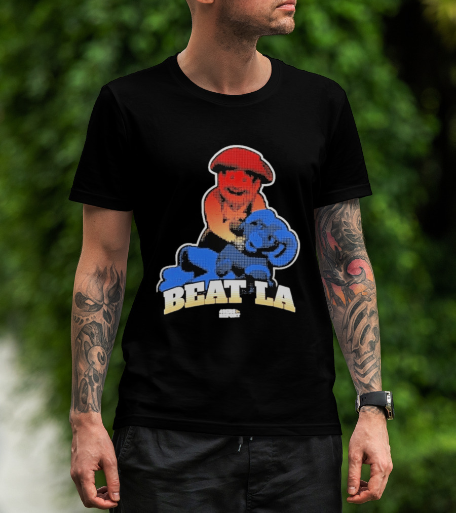 San Francisco 49ers Beat LA Rams Retro Style Football Rivalry T-Shirt