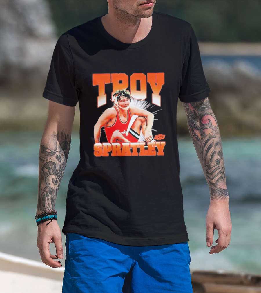 Troy Spratley OSU Oklahoma State Wrestling Player T-Shirt