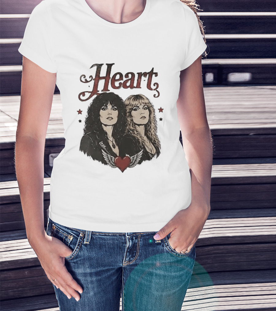 Heart Band Sing Loud Love Wild With Iconic Duo T-Shirt