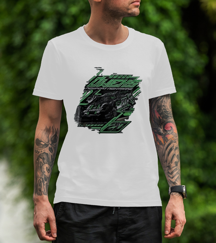 Jimmy Owens Newport Nightmare 20 Car Racing Ultimate 64 Dirt Track 2023 T-Shirt