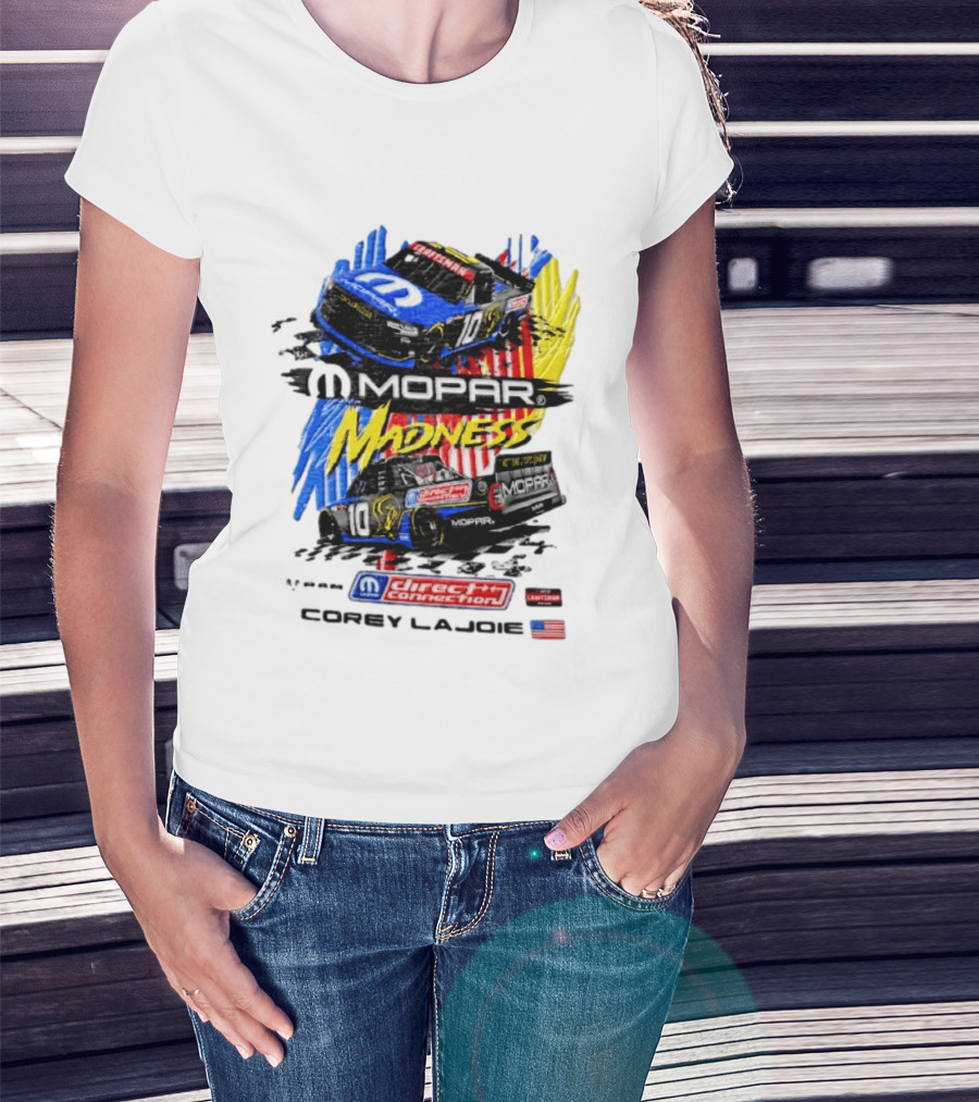 Kaulig Racing Corey LaJoie Mopar Madness 10 Direct Connection NASCAR 2023 T-Shirt