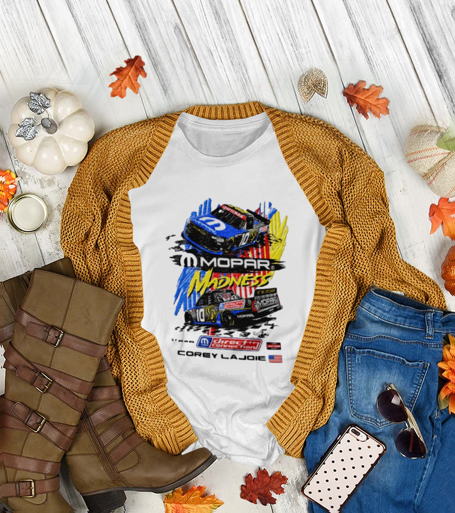 Kaulig Racing Corey LaJoie Mopar Madness 10 Direct Connection NASCAR 2023 T-Shirt