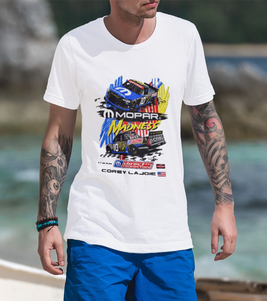 Kaulig Racing Corey LaJoie Mopar Madness 10 Direct Connection NASCAR 2023 T-Shirt