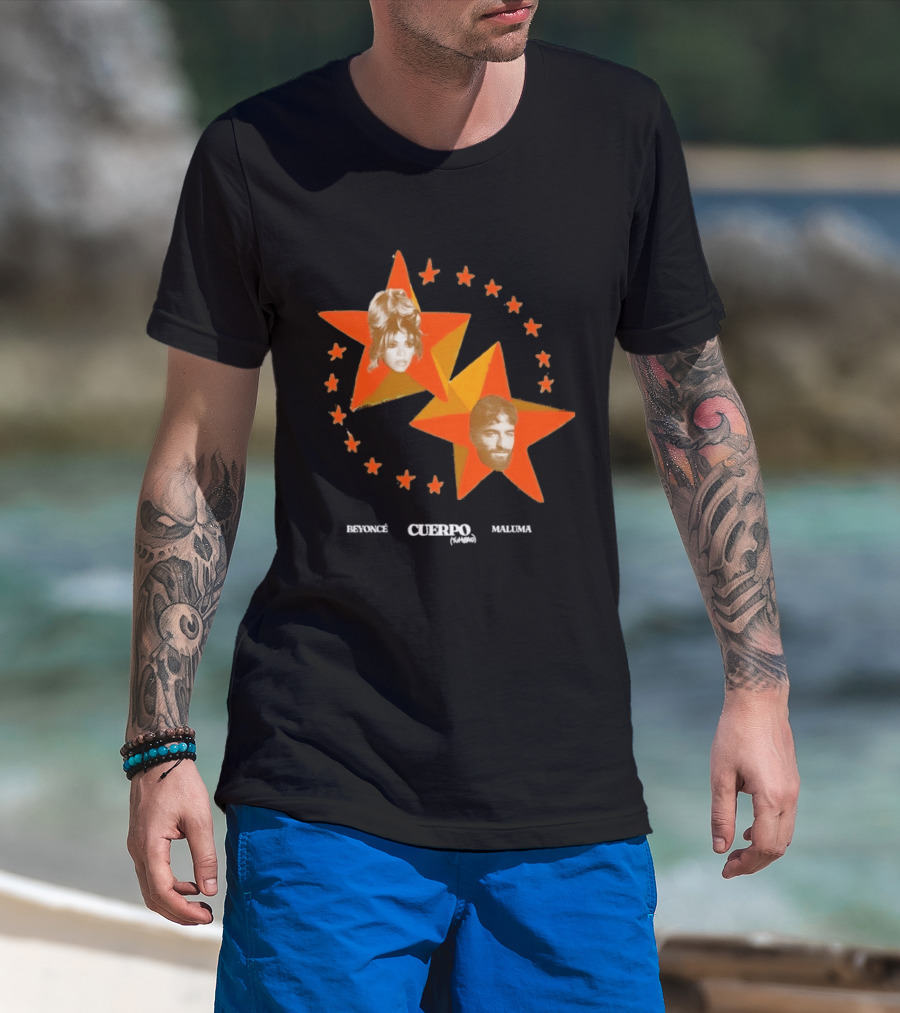 Beyoncé Maluma Cuerpo Tumbao Latin Pop Starry T-Shirt