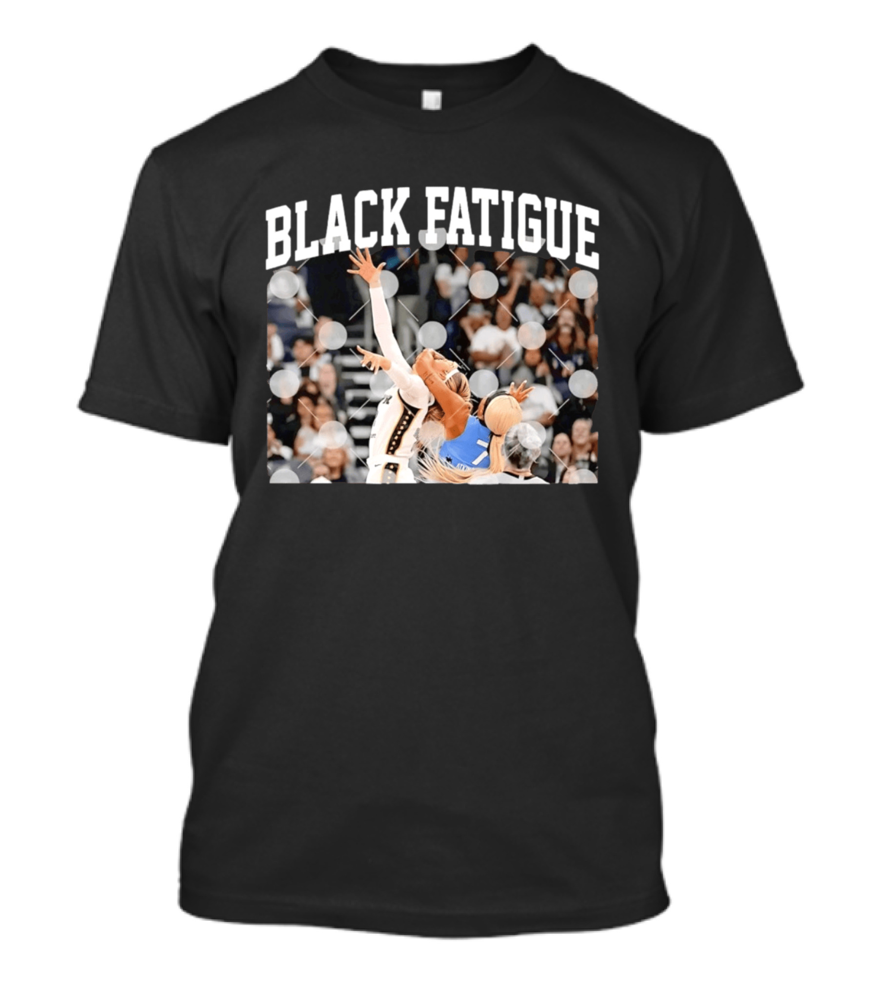 BLACK FATIGUE Basketball Sports Athlete Action Scene T-Shirt