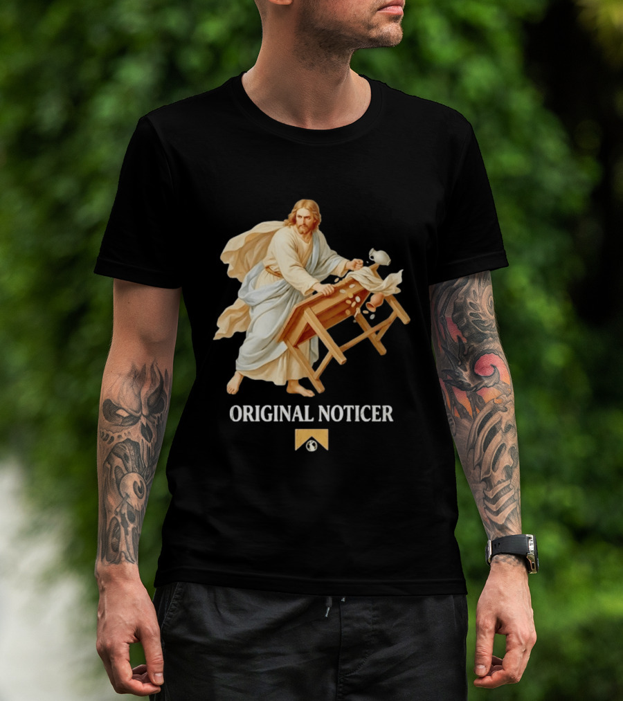Jesus Christ Original Noticer Temple Cleansing Visual T-Shirt