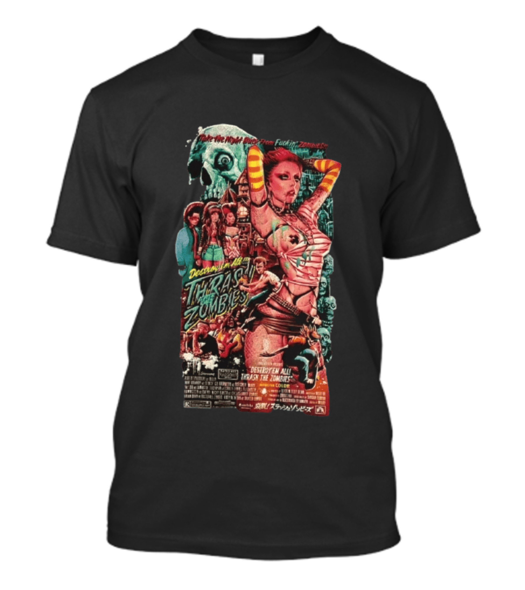 Destroy’em All! Thrash The Zombies T-Shirt