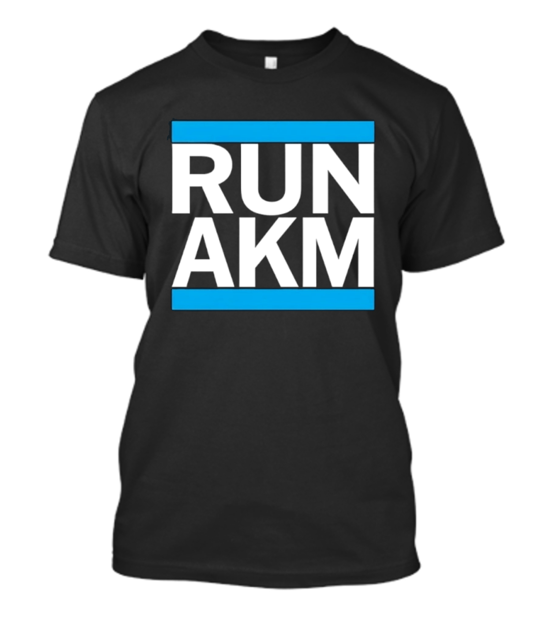 RUN AKM Streetwear Bold Typography Fashion T-Shirt