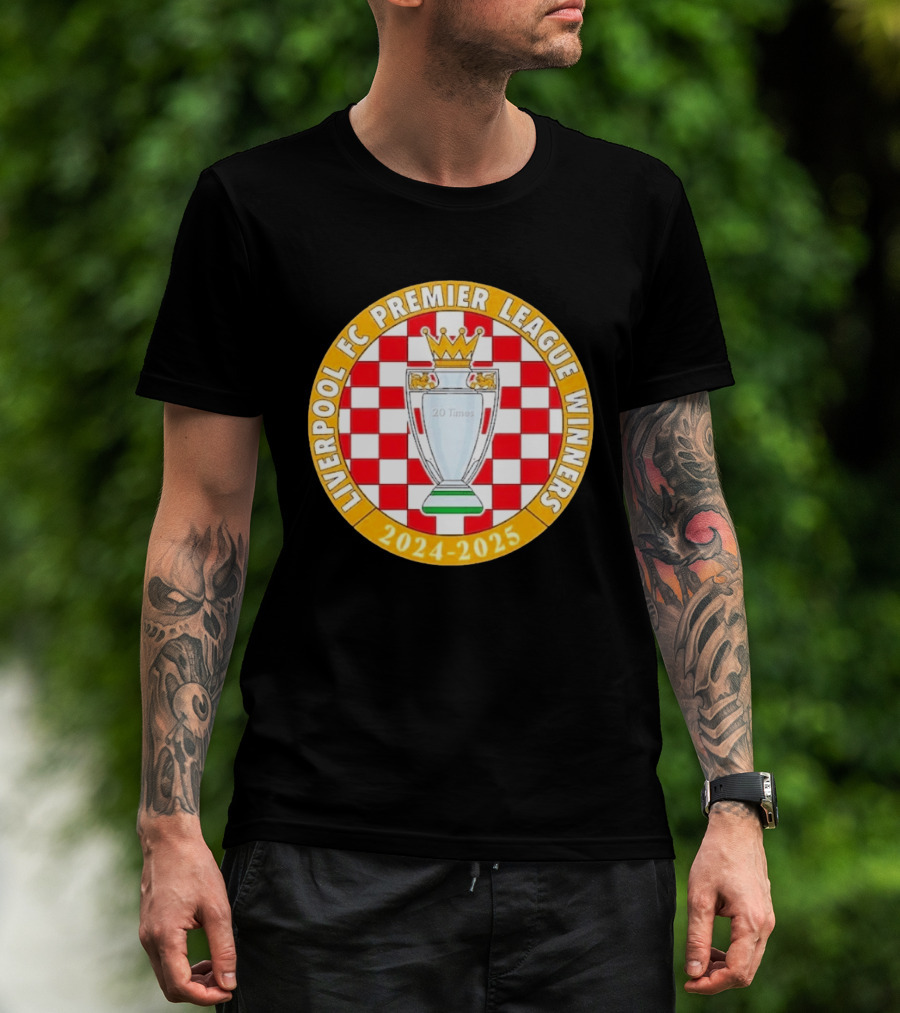 Liverpool FC Premier League Winners 2024 2025 20 Times T-Shirt