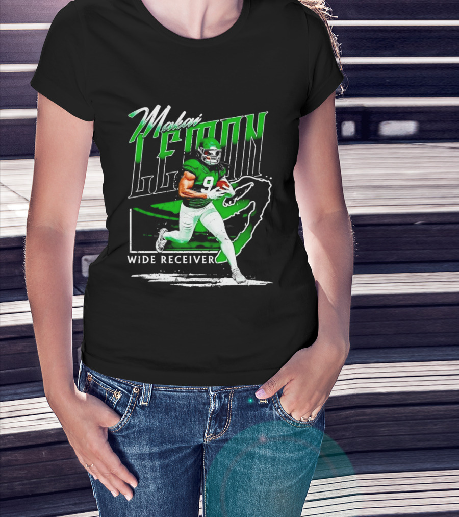 Makai Lemon New York Jets Wide Receiver 9 Football T-Shirt