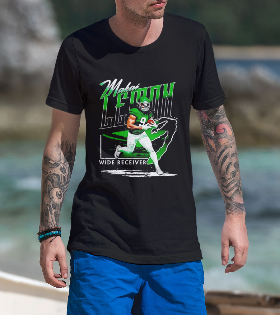 Makai Lemon New York Jets Wide Receiver 9 Football T-Shirt
