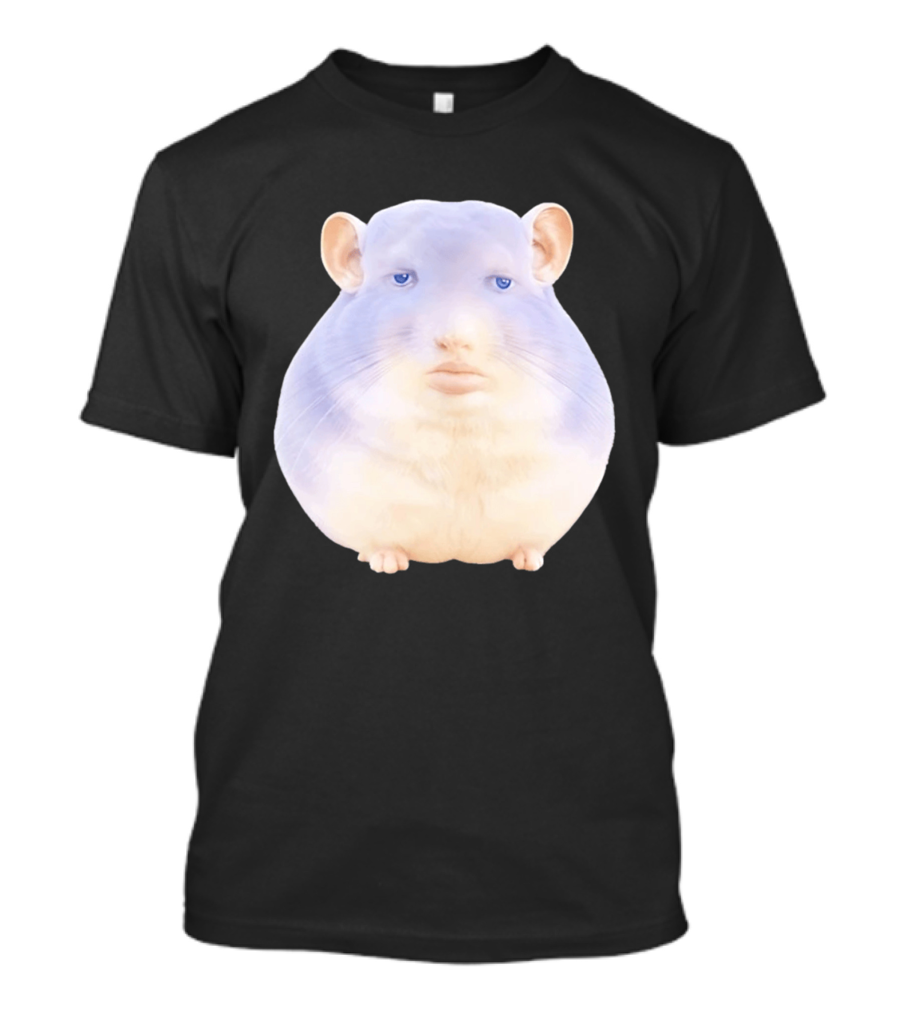 Surreal Chinchilla Human Face Hybrid Expression T-Shirt