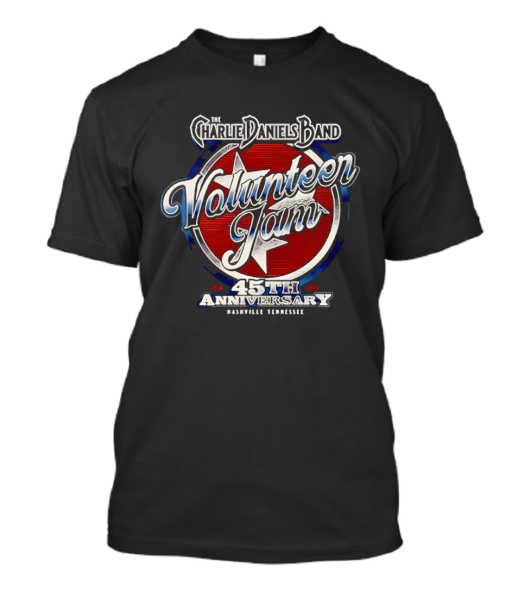 Charlie Daniels Band Volunteer Jam 45th Anniversary Nashville Tennessee Star T-Shirt