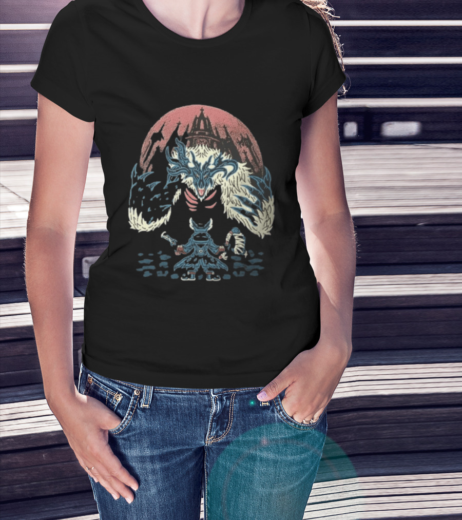 Vicar Amelia Hunter Confronts Beast At Gothic Cathedral T-Shirt