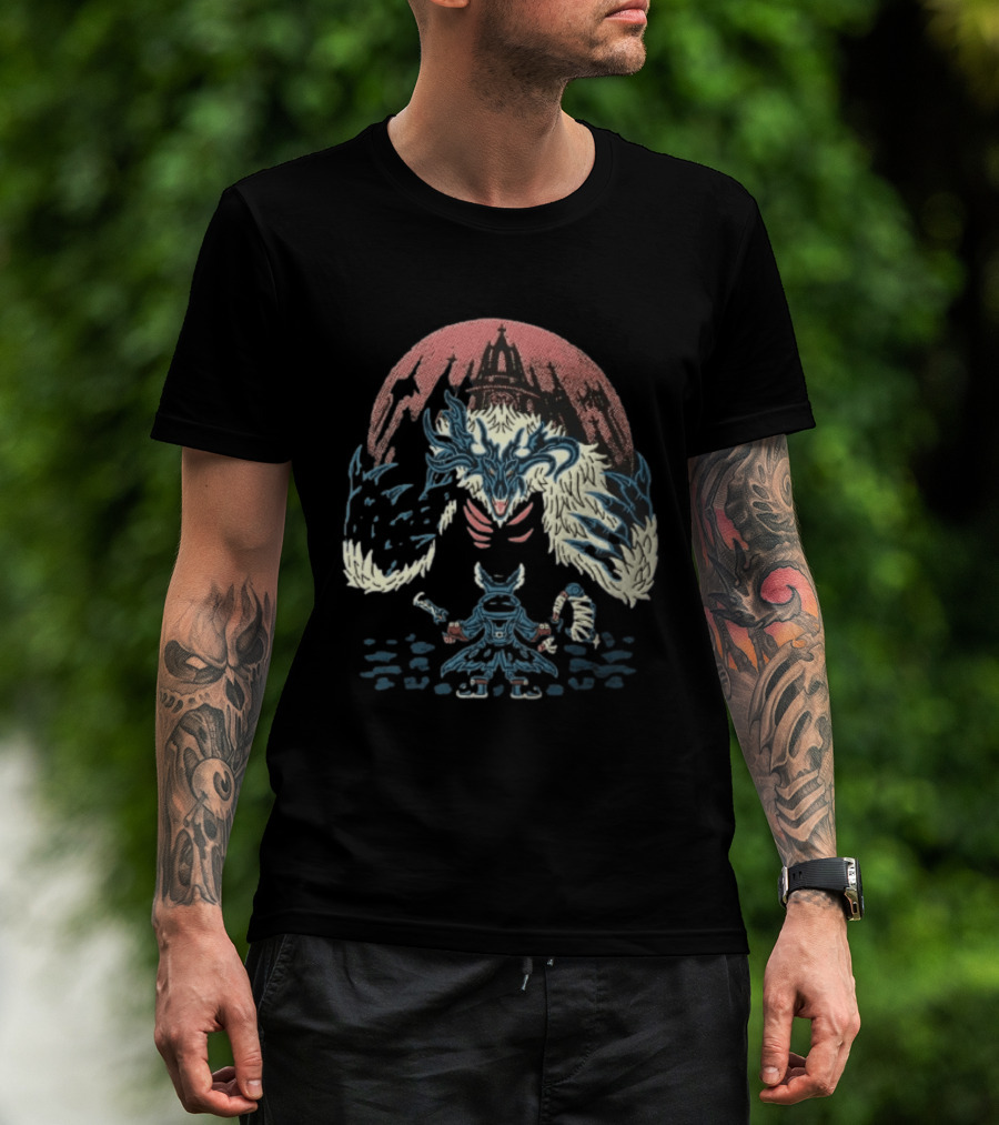 Vicar Amelia Hunter Confronts Beast At Gothic Cathedral T-Shirt