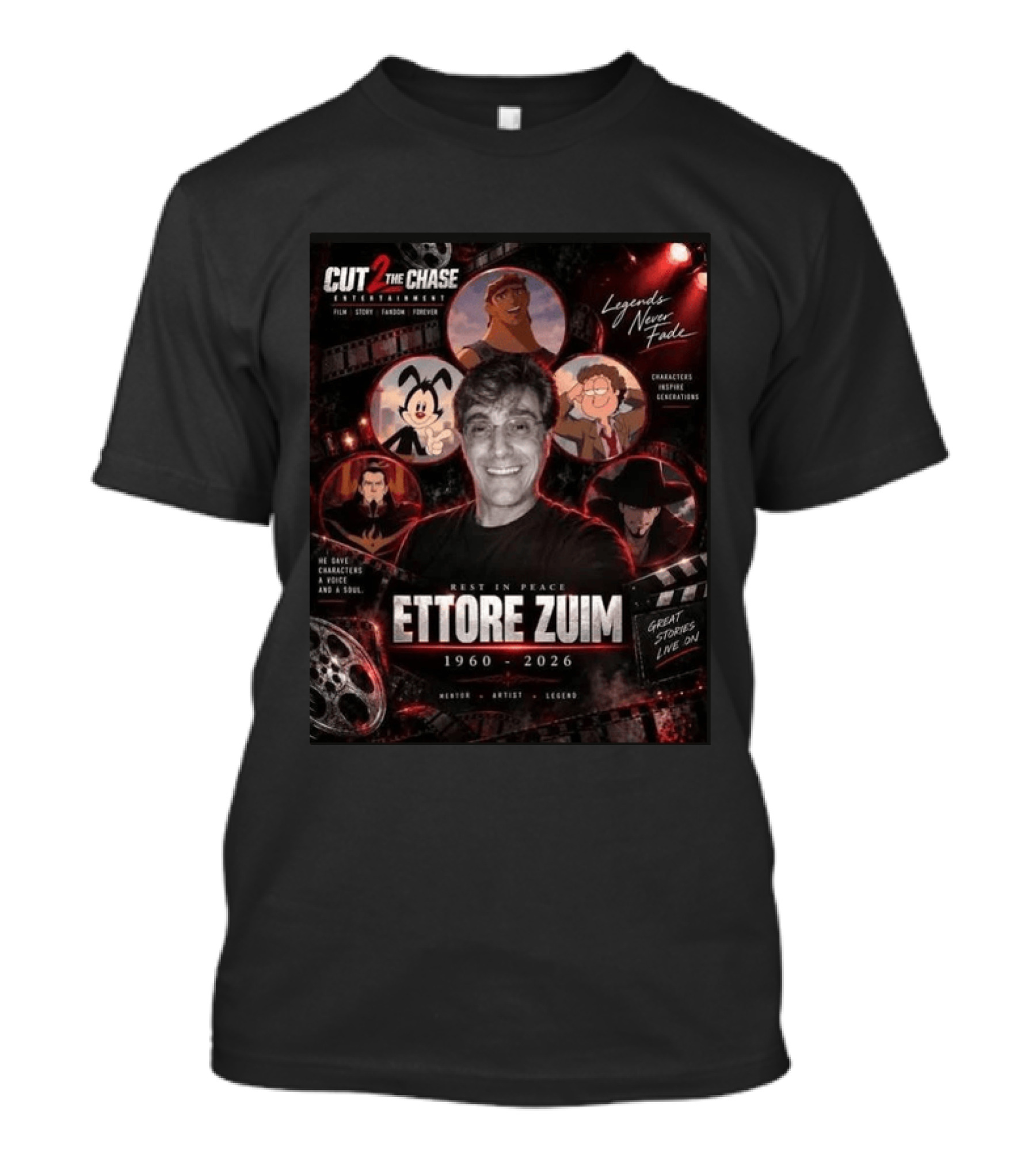 Rest In Peace Ettore Zuim 1960 2026 Mentor Artist Legend Characters Inspire Generations T-Shirt