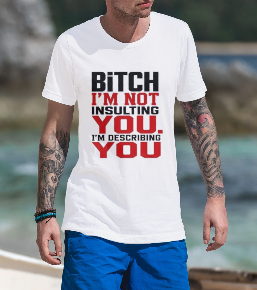 Bitch I'm Not Insulting You I'm Describing You T-Shirt