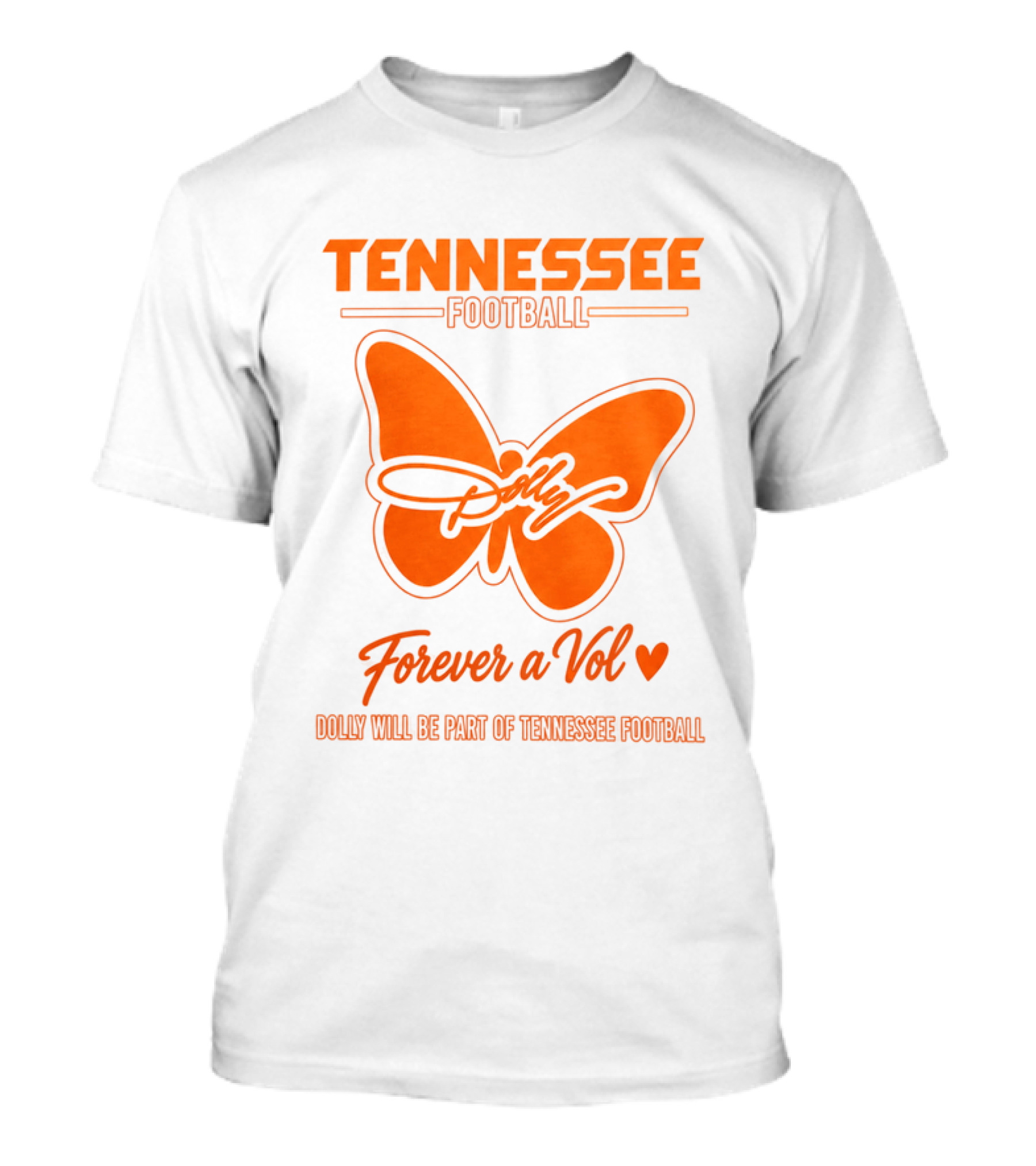 Tennessee Football Dolly Parton Forever A Vol Butterfly T-Shirt