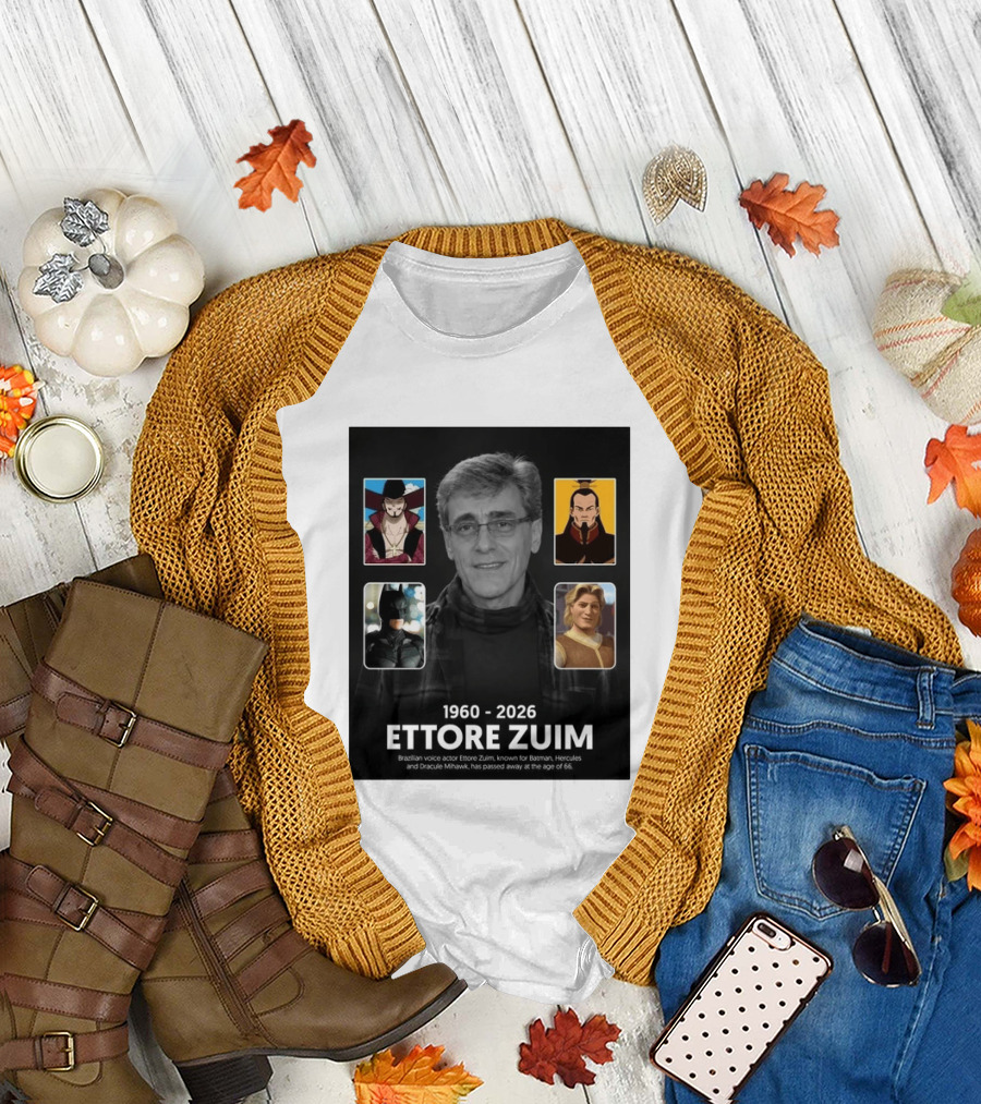 1960 2026 Ettore Zuim Batman Hercules Dracula Mihawk Voice Actor T-Shirt