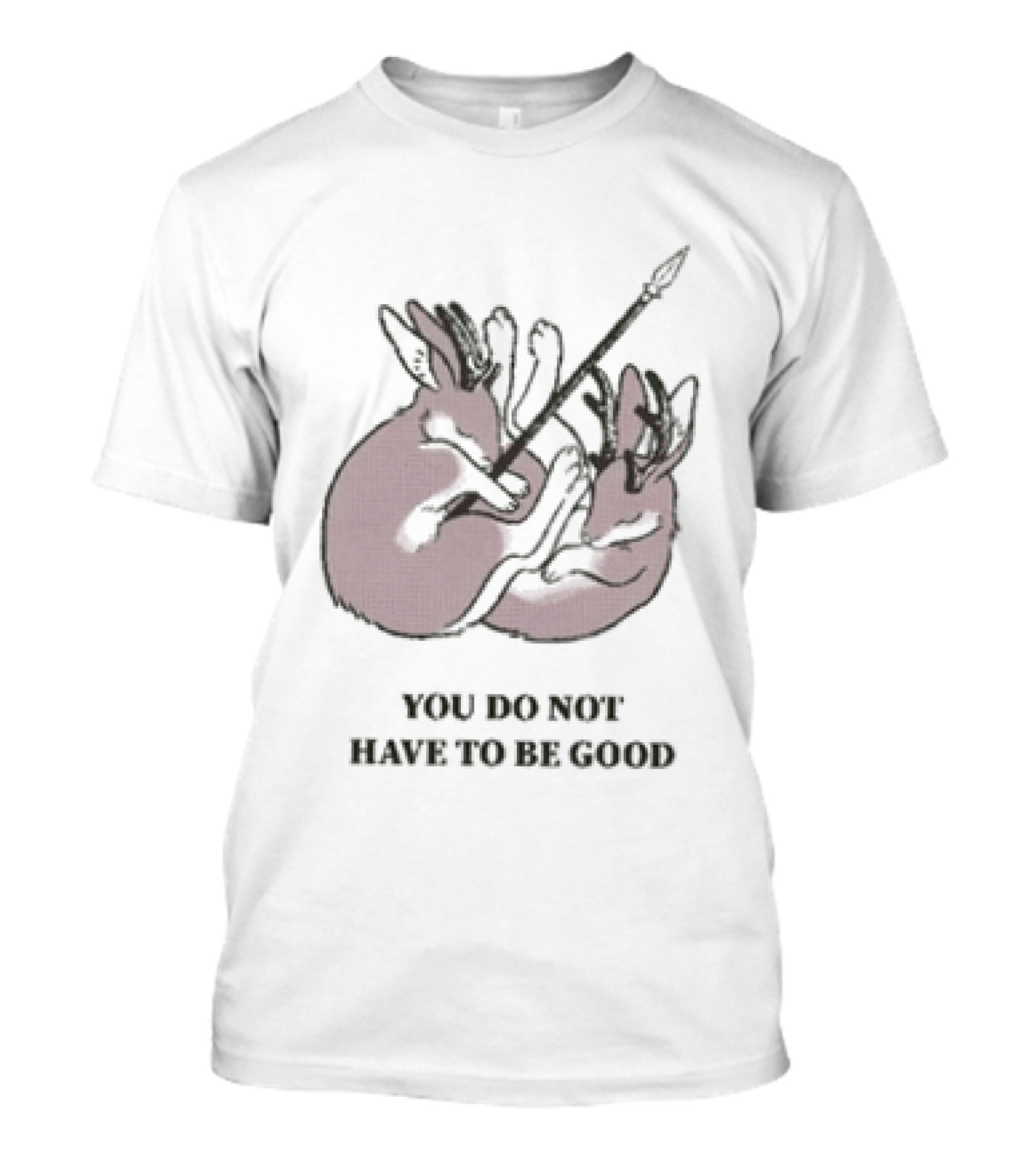 You Do Not Have To Be Good Jackalope Mary Oliver Antlers Arrow T-Shirt