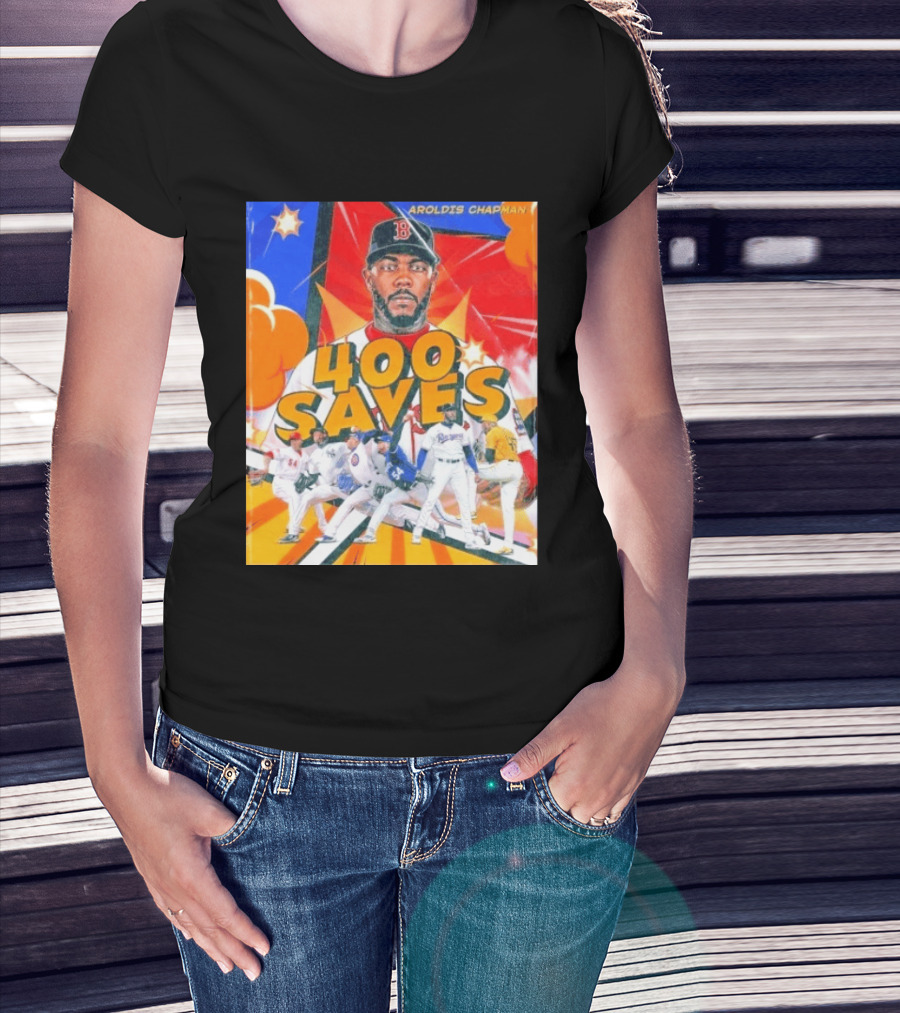 Aroldis Chapman MLB 400 Saves Record Pitcher Highlights T-Shirt