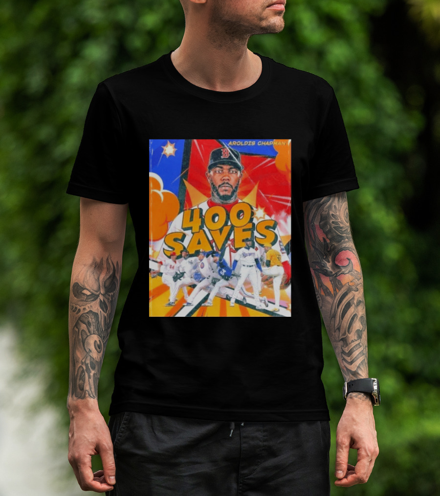 Aroldis Chapman MLB 400 Saves Record Pitcher Highlights T-Shirt