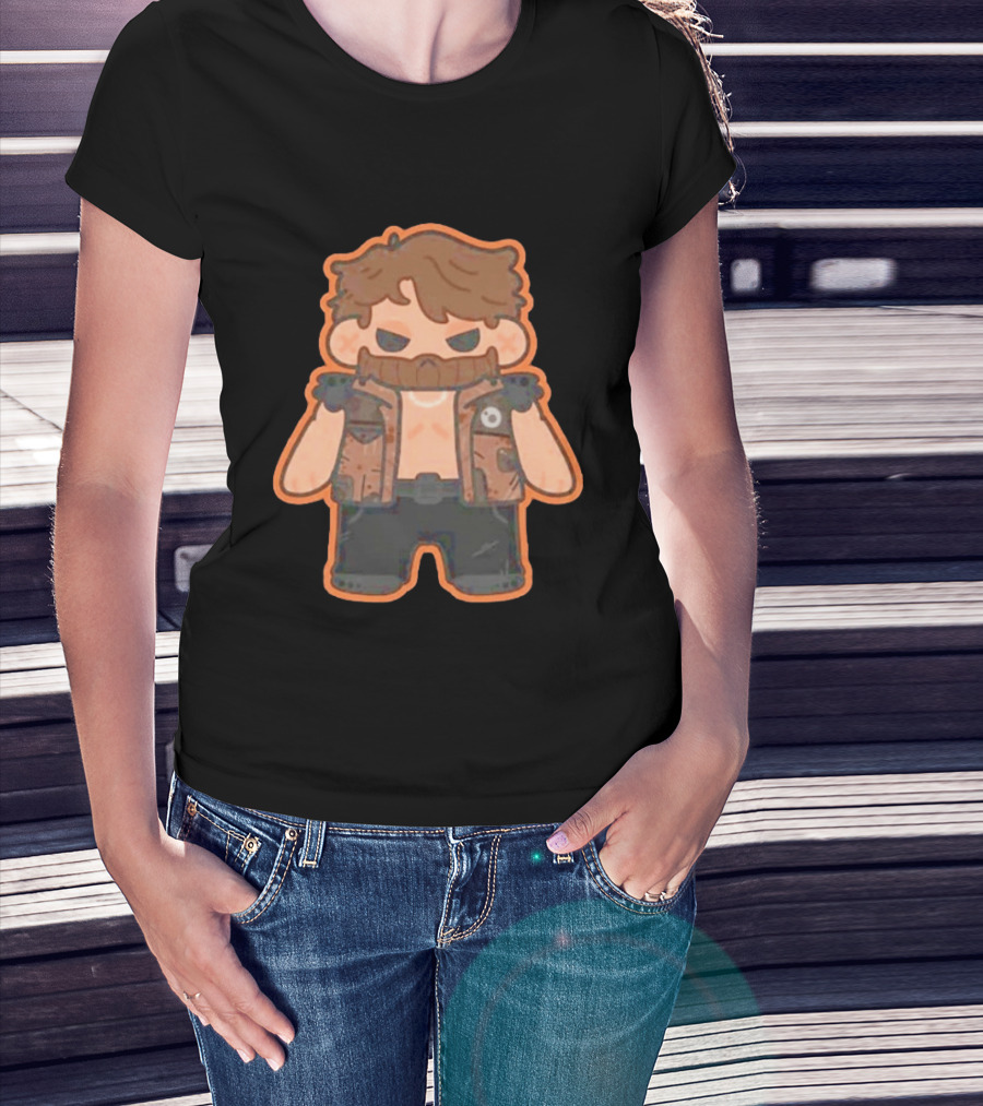 Jaden Newman Pookie Newman Cartoon Vest Bearded T-Shirt