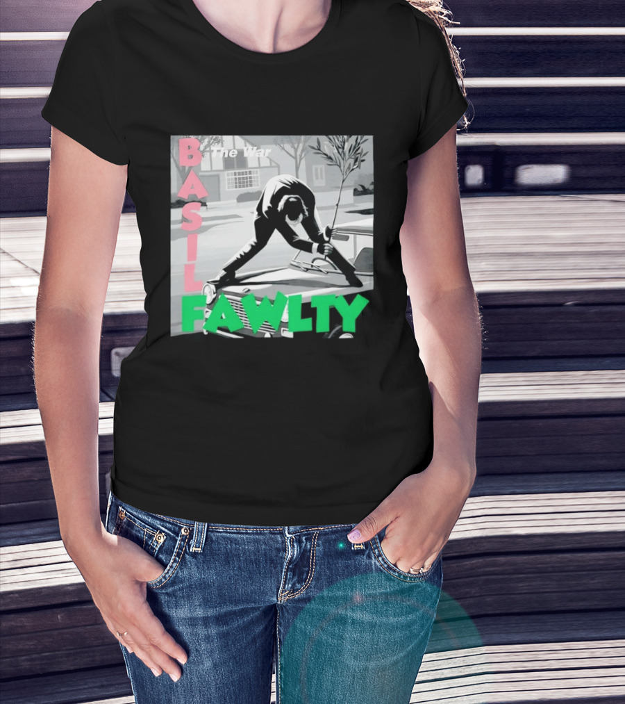 Basil Fawlty The War John Cleese British Comedy Iconic Scene T-Shirt