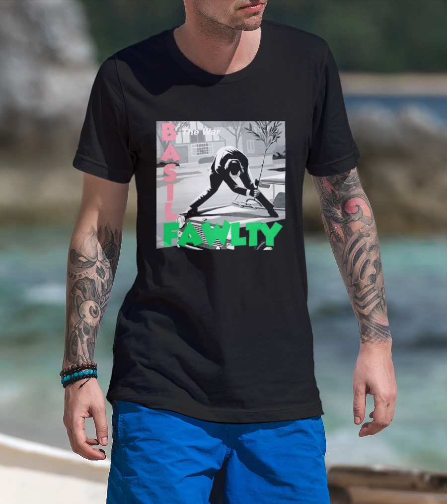 Basil Fawlty The War John Cleese British Comedy Iconic Scene T-Shirt