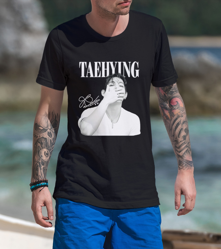 TAEHYUNG BTS V K Pop Fashion Style Signature T-Shirt