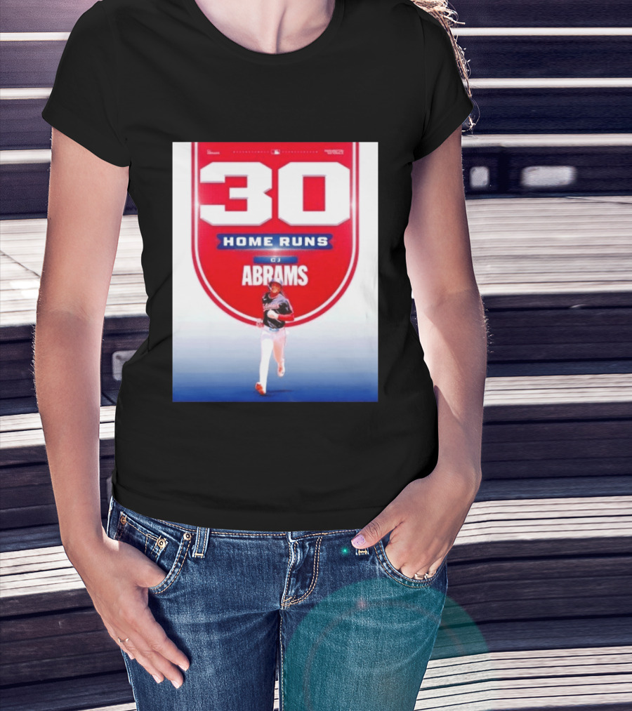 30 Home Runs CJ Abrams Washington Nationals T-Shirt