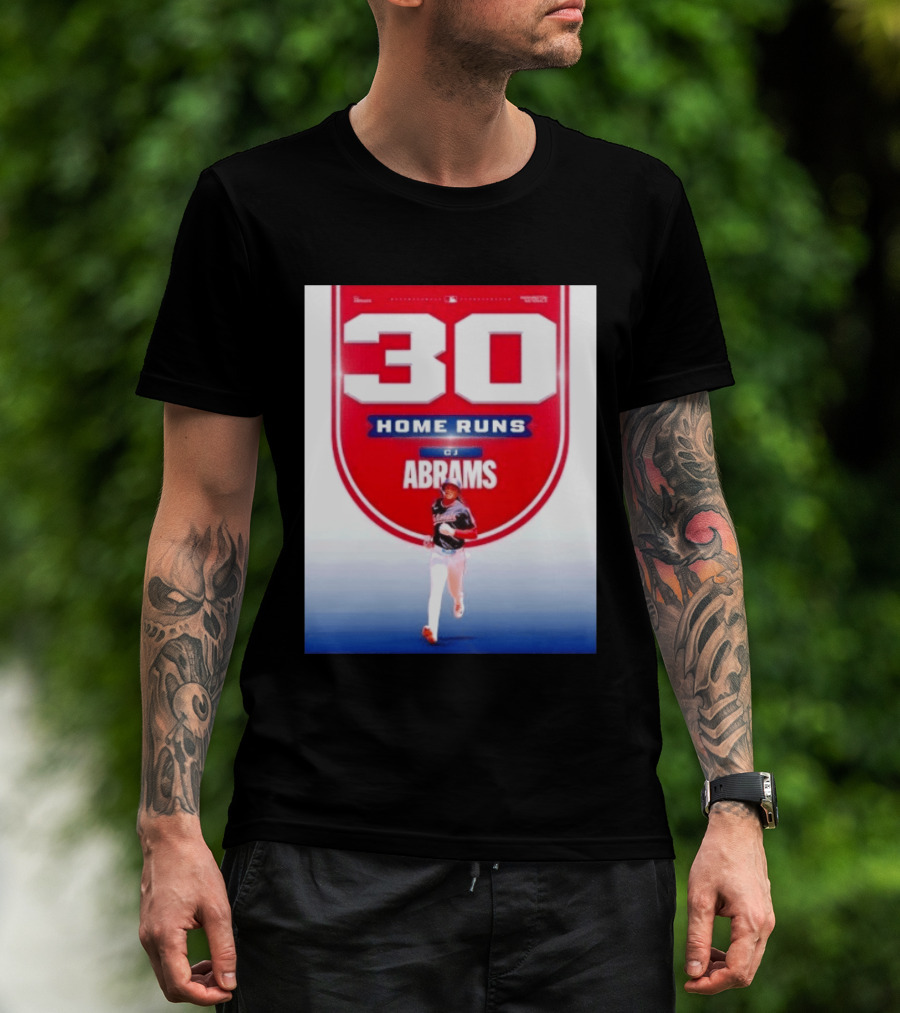 30 Home Runs CJ Abrams Washington Nationals T-Shirt