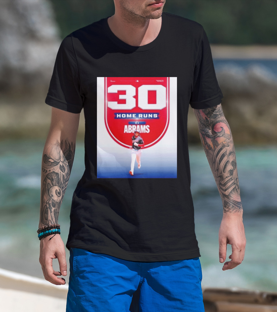 30 Home Runs CJ Abrams Washington Nationals T-Shirt