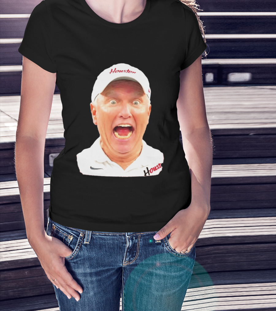 Dana Holgorsen Houston Cougars Coach Excited Expression College Football T-Shirt