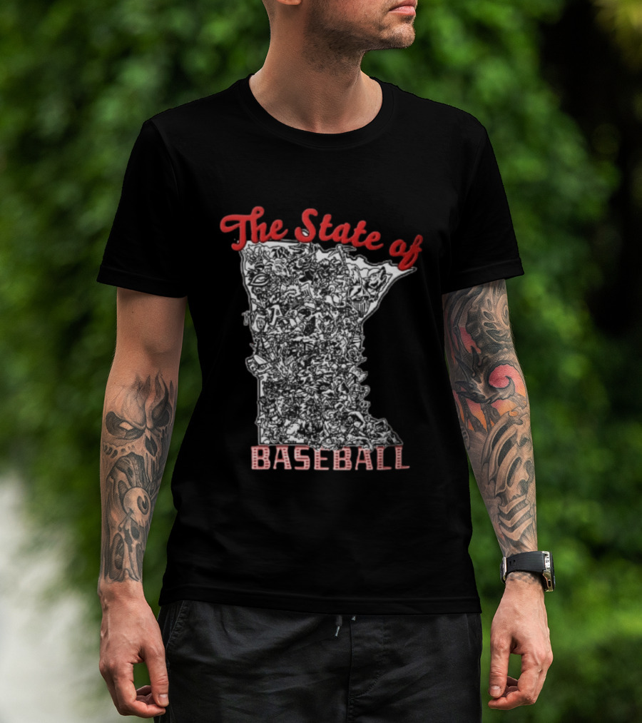 Minnesota Baseball Teams Collage The State Of Baseball T-Shirt