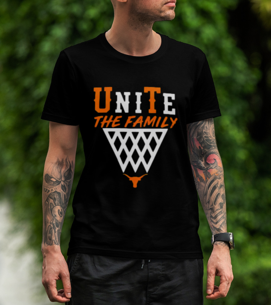 Unite The Family Mohamed Bamba Texas Longhorns Basketball Motif T-Shirt