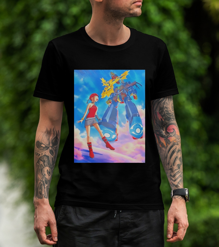Dorothy Wayneright With The Big O Mecha From The Big O Anime Series T-Shirt
