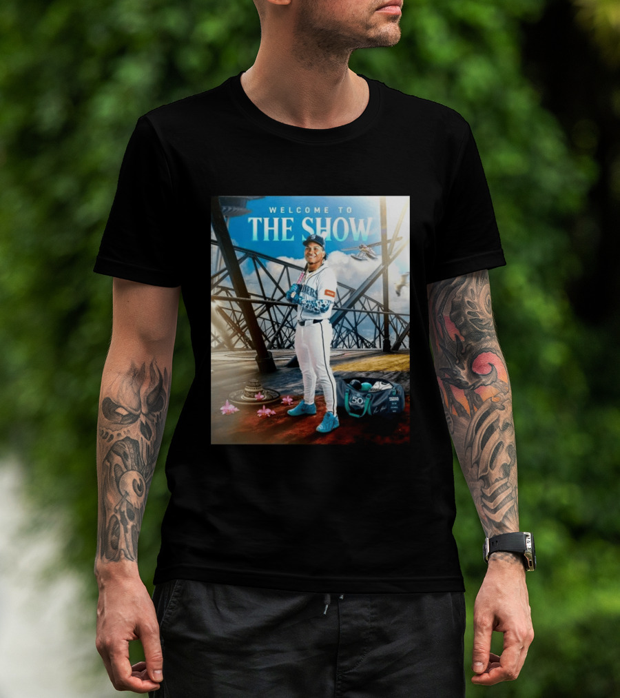 Welcome To The Show Michael Arroyo Mariners 50th Anniversary Baseball T-Shirt