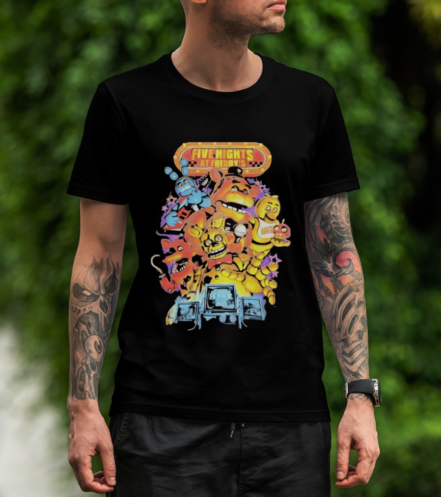 Five Nights At Freddy's Horror Nights 2023 Animatronic Characters T-Shirt