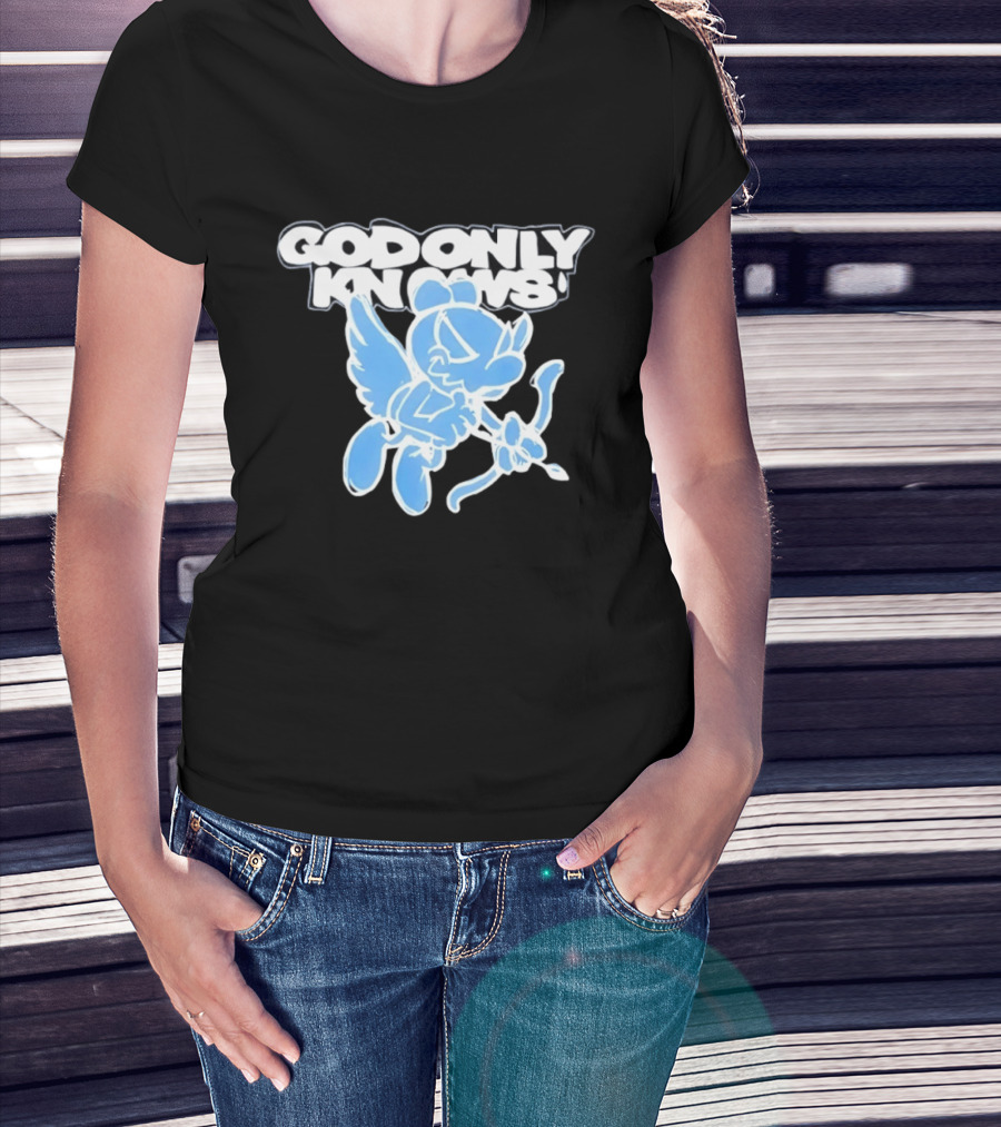 God Only Knows Blue Cupid Angel Streetwear T-Shirt