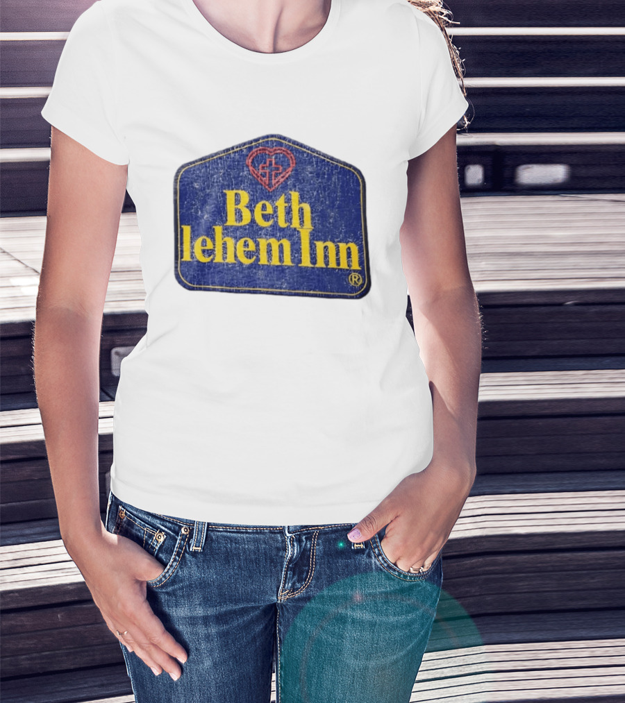 Bethlehem Inn Heart With Cross Christian T-Shirt