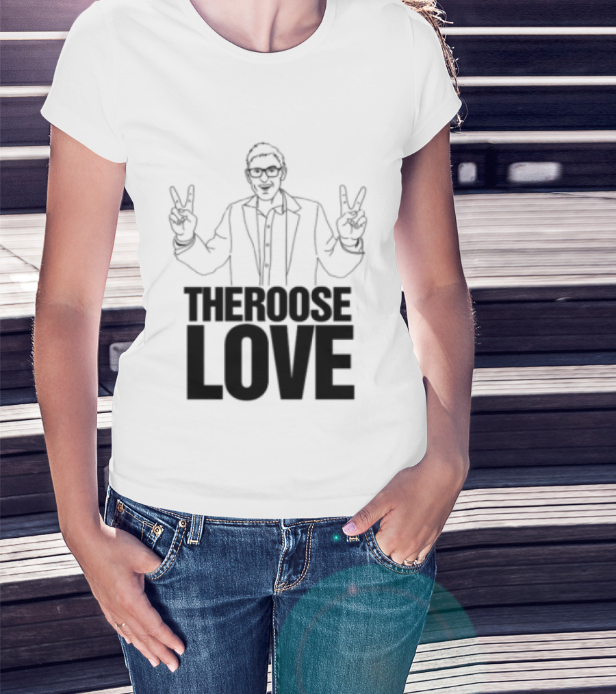 Choose Love Store Louis Theroux Choose Love Peace Sign Gesture T-Shirt